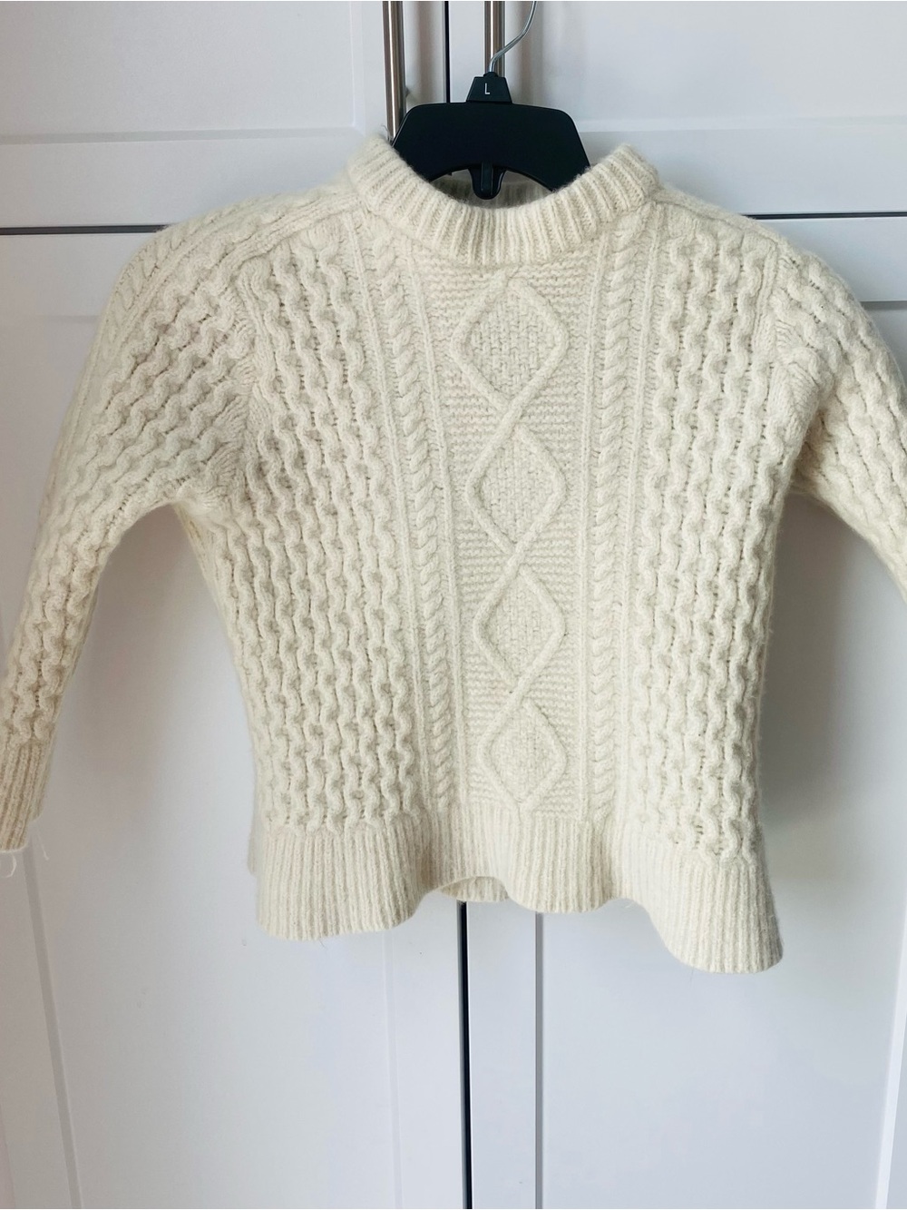 360 Cashmere long sleeve cream sweater kids large